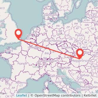 Sittingbourne Budapest train map