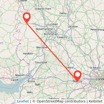 Shrewsbury Reading train map