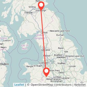 Shrewsbury Edinburgh train map