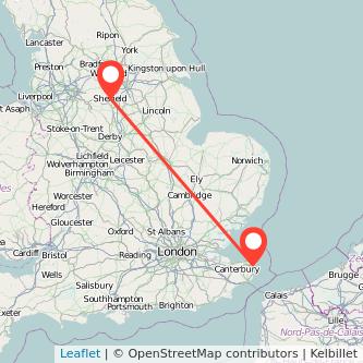 Sheffield Ramsgate bus map