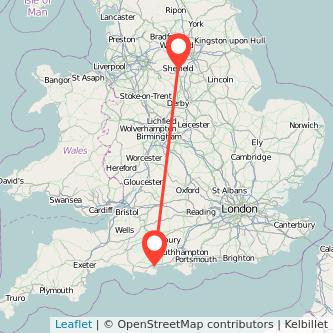 Sheffield Poole bus map