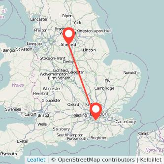 Sheffield Epsom train map