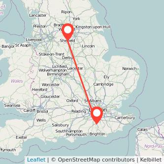 Sheffield Crawley bus map