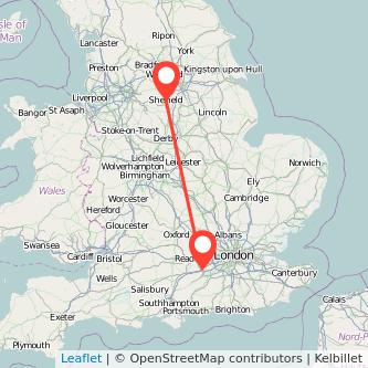 Sheffield Camberley bus map