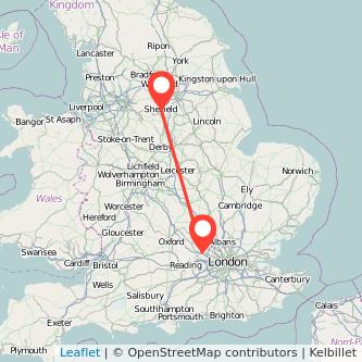 Sheffield Beaconsfield train map