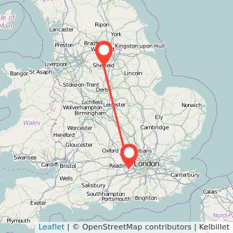 Sheffield Ascot train map