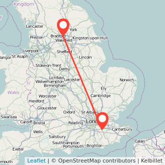 Sevenoaks Leeds train map