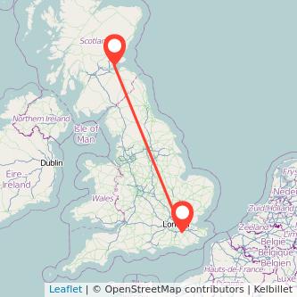 Sevenoaks Kirkcaldy train map