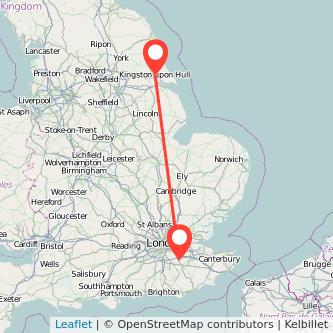 Sevenoaks Hull train map