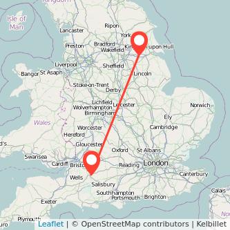 Scunthorpe Westbury train map