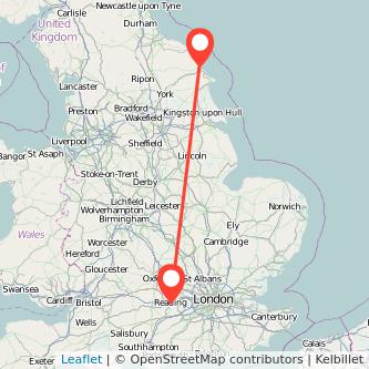 Scarborough Reading train map