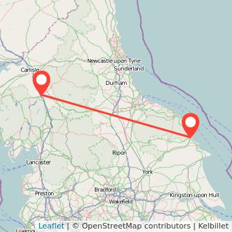 Scarborough Penrith train map