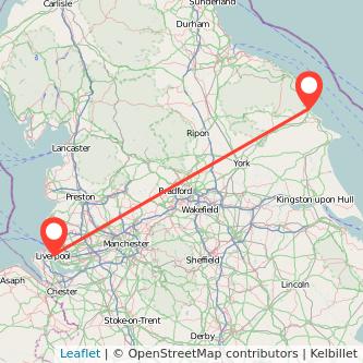 Scarborough Liverpool train map