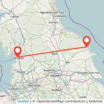 Scarborough Lancaster train map