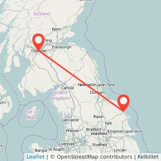 Scarborough Glasgow bus map