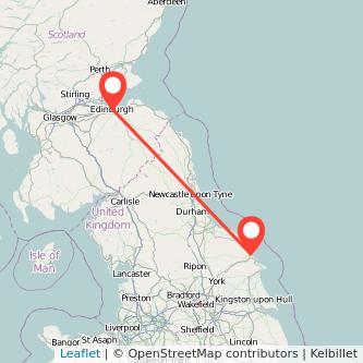 Scarborough Edinburgh train map