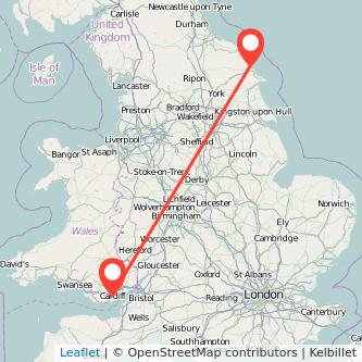 Scarborough Cardiff train map