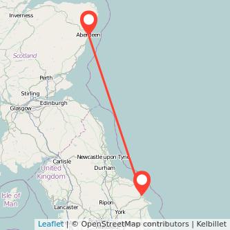 Scarborough Aberdeen train map