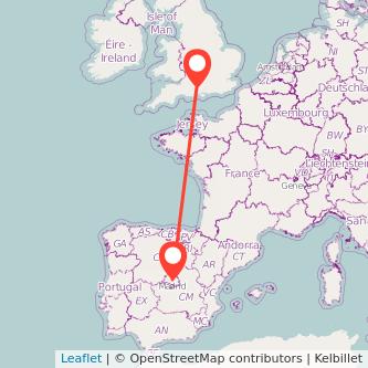 Salisbury Madrid train map