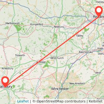 Salisbury Reading train map