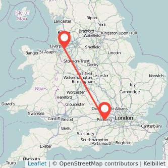 Runcorn Reading train map