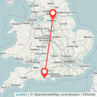 Rotherham Poole bus map