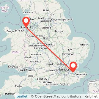 Rochester Liverpool train map