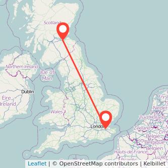 Rochester Edinburgh train map