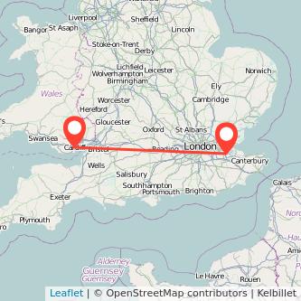 Rochester Cardiff bus map