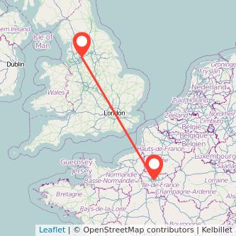 Rochdale Paris train map