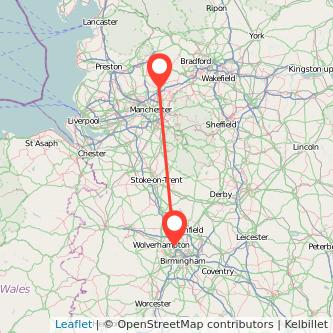 Rochdale Walsall train map