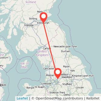 Rochdale Edinburgh train map