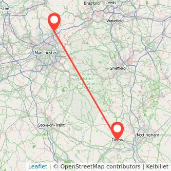 Rochdale Derby train map