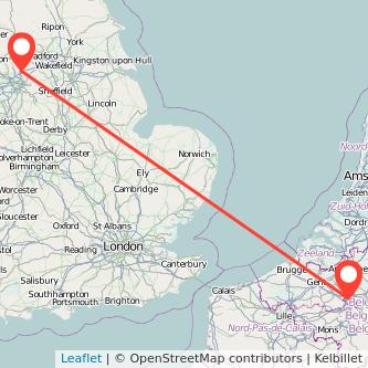 Rochdale Brussels train map