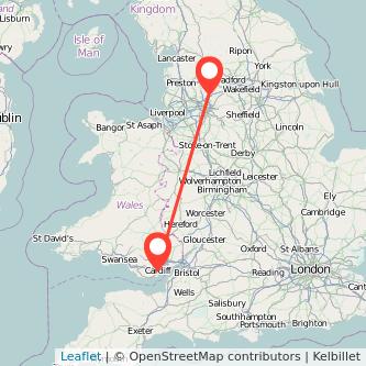 Rochdale Cardiff bus map