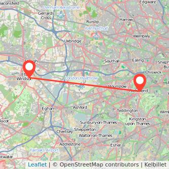 Richmond Windsor train map