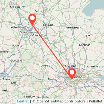 Richmond Tamworth bus map