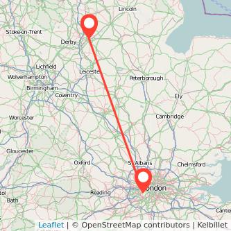 Richmond Nottingham train map