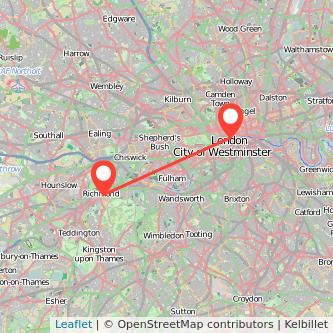 Richmond London train map