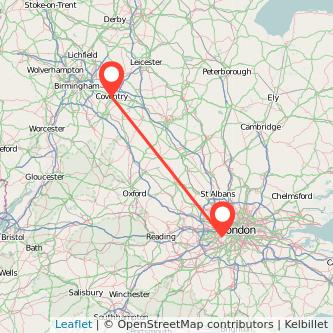 Richmond Coventry bus map