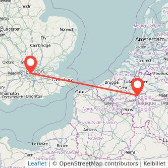 Richmond Brussels train map