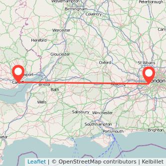 Richmond Cardiff train map