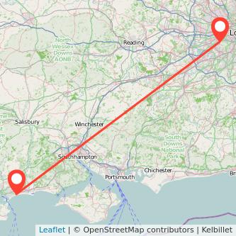 Richmond Bournemouth train map