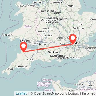 Richmond Barnstaple train map