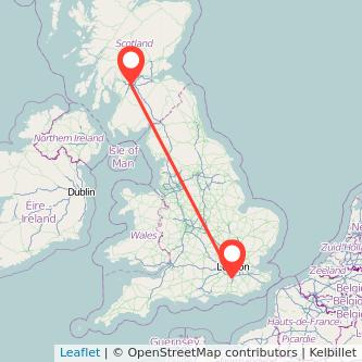 Redhill Glasgow train map