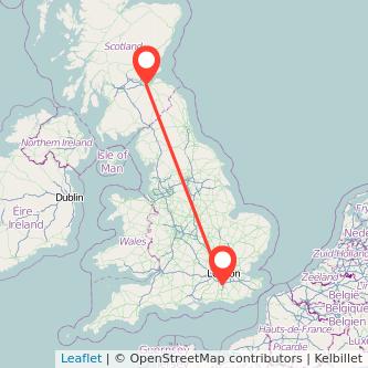 Redhill Edinburgh train map