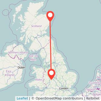 Redditch Aberdeen bus map