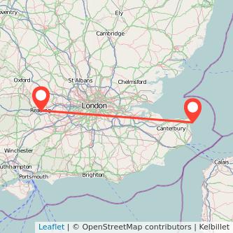 Reading Ramsgate bus map