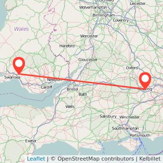 Reading Neath train map