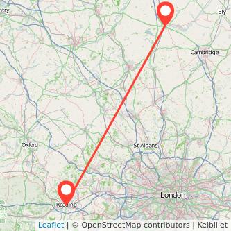 Reading Huntingdon train map